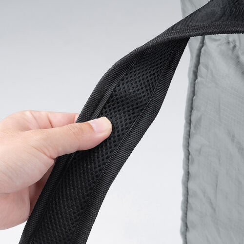 折りたたみリュック & トートバッグ（マイバッグ・コンパクト・エコバッグ・サブバッグ・22L・撥水・軽量・高機能・グレー）