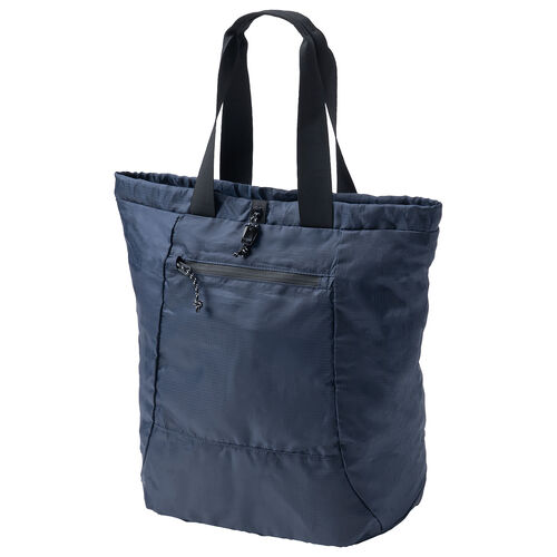 折りたたみリュック & トートバッグ（マイバッグ・コンパクト・エコバッグ・サブバッグ・22L・撥水・軽量・高機能・ネイビー）