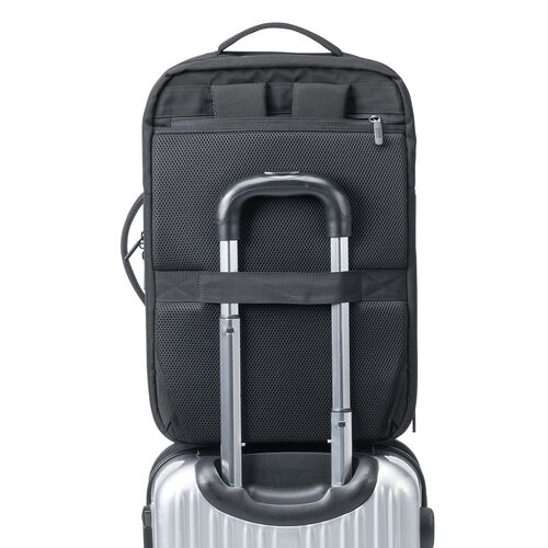 リュック（マチ拡張・ビジネス・大容量・21L～32L・PCリュック・シンプル・撥水・多機能・バックパック・メンズ・旅行・出張・ブラック）