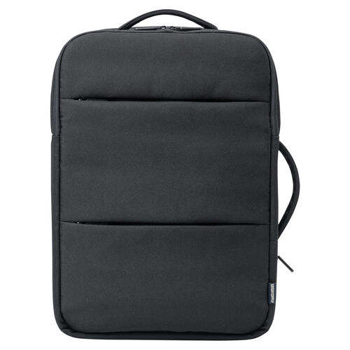 リュック（マチ拡張・ビジネス・大容量・21L～32L・PCリュック・シンプル・撥水・多機能・バックパック・メンズ・旅行・出張・ブラック）