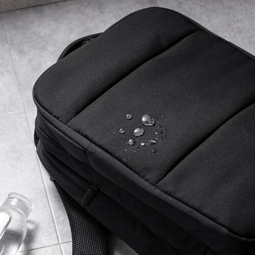 リュック（マチ拡張・ビジネス・大容量・21L～32L・PCリュック・シンプル・撥水・多機能・バックパック・メンズ・旅行・出張・ブラック）