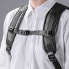 リュック（マチ拡張・ビジネス・大容量 22L～35L・PCリュック・シンプル・PUコーティング・耐水・撥水・多機能・バックパック・メンズ・旅行・出張・ブラック）