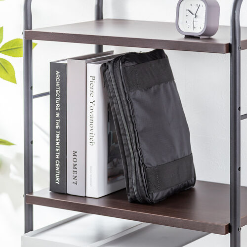 折りたたみボストンバッグ（リュック・32L・コンパクト・エコバッグ・マイバッグ・撥水・軽量・大容量・旅行・サブバッグ・ブラック）