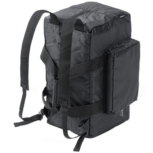 折りたたみボストンバッグ（リュック・32L・コンパクト・エコバッグ・マイバッグ・撥水・軽量・大容量・旅行・サブバッグ・ブラック）