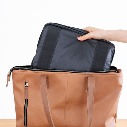 折りたたみボストンバッグ（リュック・32L・コンパクト・エコバッグ・マイバッグ・撥水・軽量・大容量・旅行・サブバッグ・ブラック）