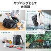 折りたたみボストンバッグ（リュック・32L・コンパクト・エコバッグ・マイバッグ・撥水・軽量・大容量・旅行・サブバッグ・ブラック）