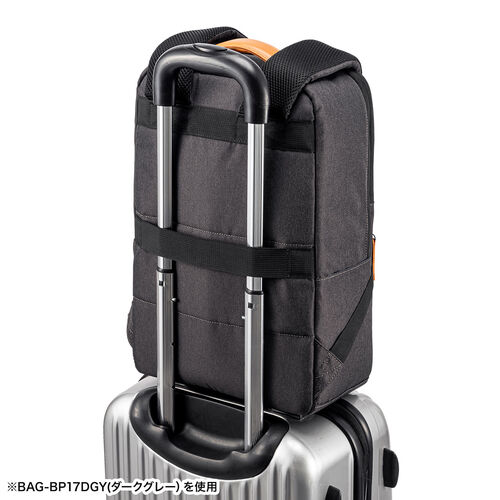 ビジネスカジュアルバッグ（ノートPC・収納・15.6型・リュックサック・バックパック・キャリーサポーター・ライトグレー）