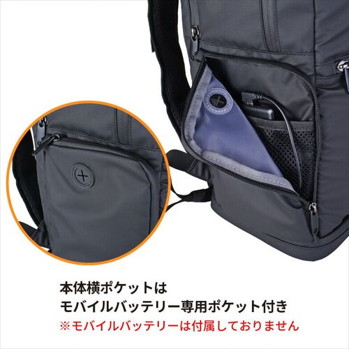 リュック（ファン付き・保冷剤付き・背中蒸れ軽減・25L・アウトドア・メンズ・バックパック・冷却・熱中症対策・扇風機）