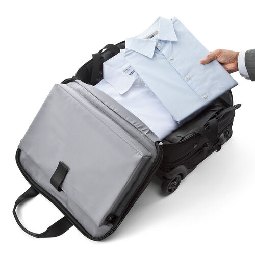 ビジネスキャリーバッグ（機内持ち込みサイズ・最大36リットル・マチ拡張対応・レインカバー付属）