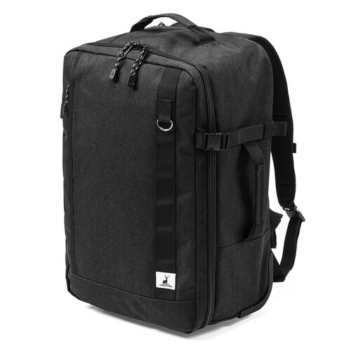 キャスター付きリュック（キャリーリュック・キャリーバッグ・2WAY・機内持ち込み・大容量・35L・キャプテンスタッグ・キャスターカバー・チェストベルト・ブラック）