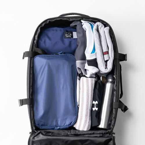 キャリーリュック（ソフトキャリー・レディース・メンズ・機内持ち込み・2WAY・大容量・ビジネス・おしゃれ・おすすめ・グレー・防災・防災バック・非常持ち出し袋）BAGCR007BK