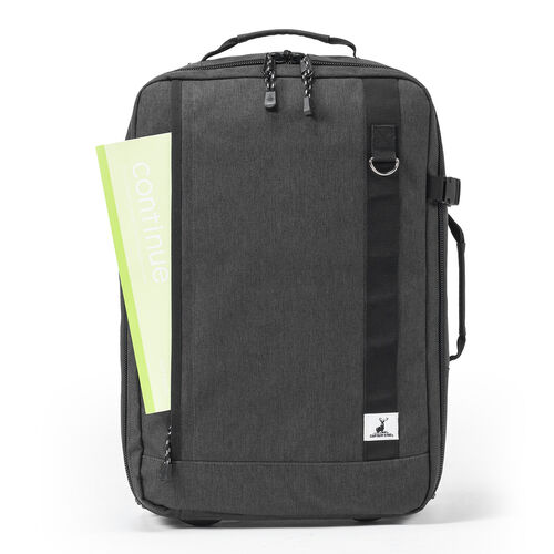 キャリーリュック（ソフトキャリー・レディース・メンズ・機内持ち込み・2WAY・大容量・ビジネス・おしゃれ・おすすめ・グレー・防災・防災バック・非常持ち出し袋）BAGCR007BK