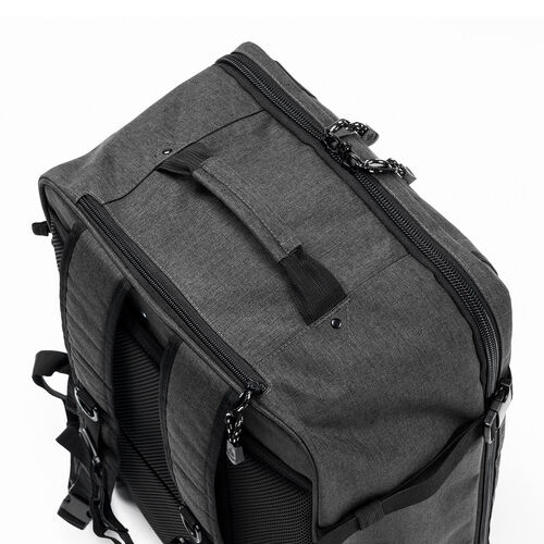 キャリーリュック（ソフトキャリー・レディース・メンズ・機内持ち込み・2WAY・大容量・ビジネス・おしゃれ・おすすめ・グレー・防災・防災バック・非常持ち出し袋）BAGCR007BK