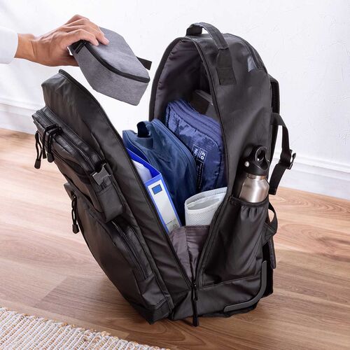 キャリーリュック（キャリーバッグ・ ソフトキャリー・ビジネスキャリー・ビジネスリュック・２WAY・35リットル・2輪・出張・旅行・トラベル・おしゃれ・おすすめ・防災・非常持ち出し袋）