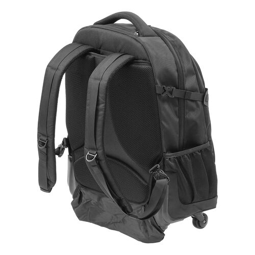 キャリーリュック（キャリーバッグ・2WAY・トロリー・4輪・ビジネスリュック・35リットル・ブラック）