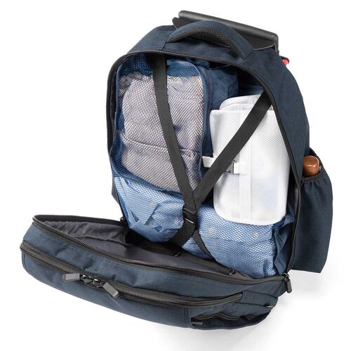 キャリーリュック（リュックキャリー・キャリーバッグ・2way・35L・キャリーバッグ・ビジネスリュック・機内持ち込み・ネイビー・防災・防災バック・非常持ち出し袋）