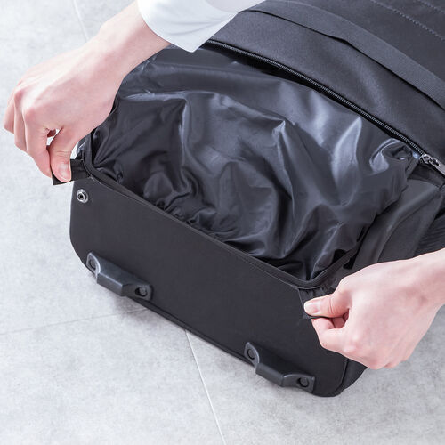 キャリーバッグ（リュック機能・T字ハンドル・1本軸キャリーバー・2WAY・ビジネス・機内持ち込み・スーツケース・撥水・軽量・旅行・出張・1泊2日・ブラック）
