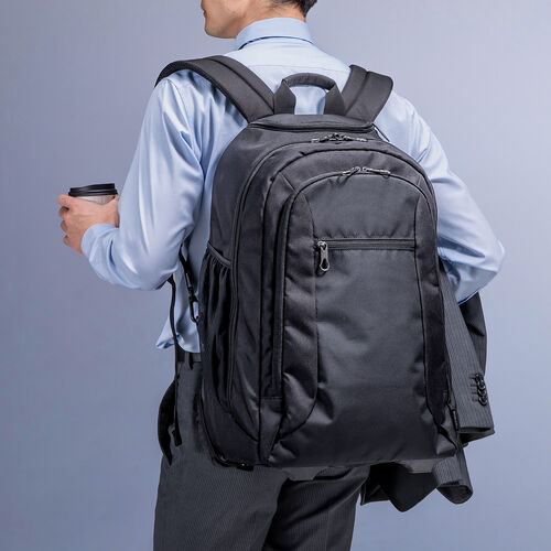 キャリーバッグ（リュック機能・T字ハンドル・1本軸キャリーバー・2WAY・ビジネス・機内持ち込み・スーツケース・撥水・軽量・旅行・出張・1泊2日・ブラック）