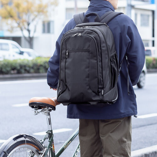 キャリーバッグ（リュック機能・T字ハンドル・1本軸キャリーバー・2WAY・ビジネス・機内持ち込み・スーツケース・撥水・軽量・旅行・出張・1泊2日・ブラック）