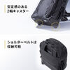 キャリーバッグ（リュック機能・T字ハンドル・1本軸キャリーバー・2WAY・ビジネス・機内持ち込み・スーツケース・撥水・軽量・旅行・出張・1泊2日・ブラック）