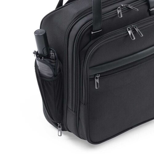 スリムキャリーバッグ（ビジネスバッグ・大容量・22L・縦長・小型・機内持ち込み・2輪・旅行・出張・撥水・メンズ・ブラック）