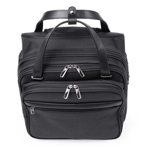 スリムキャリーバッグ（ビジネスバッグ・大容量・22L・縦長・小型・機内持ち込み・2輪・旅行・出張・撥水・メンズ・ブラック）