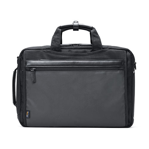 バッグ（ショルダー・リュック・ビジネス・メンズ・大容量・コーデュラ使用・テフロン加工・撥水・16.7L・Mサイズ・ブラック）