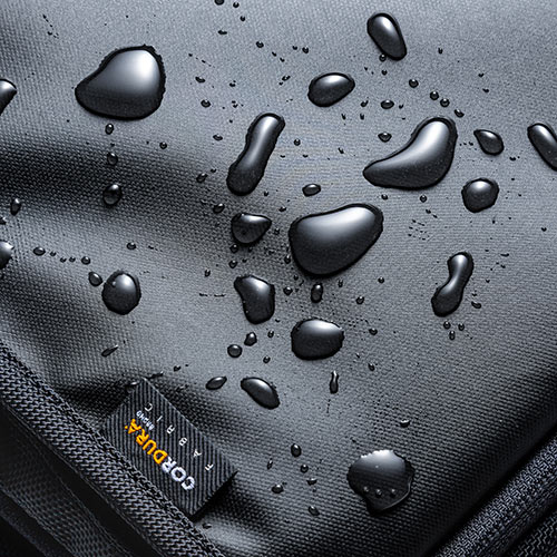 バッグ（ショルダー・リュック・ビジネス・メンズ・大容量・コーデュラ使用・テフロン加工・撥水・23.5L・Lサイズ・ブラック）