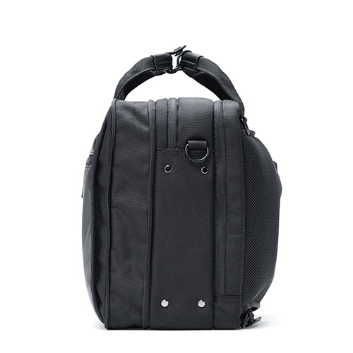 バッグ（ショルダー・リュック・ビジネス・メンズ・大容量・コーデュラ使用・テフロン加工・撥水・23.5L・Lサイズ・ブラック）