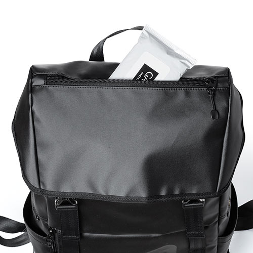 リュック（FILA・大容量22L・黒・メンズ・レディース・スクエア型・バックパック・通勤・通学）