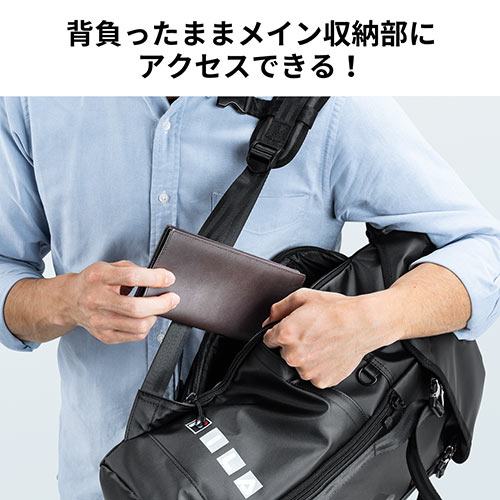 リュック（FILA・大容量22L・黒・メンズ・レディース・スクエア型・バックパック・通勤・通学）