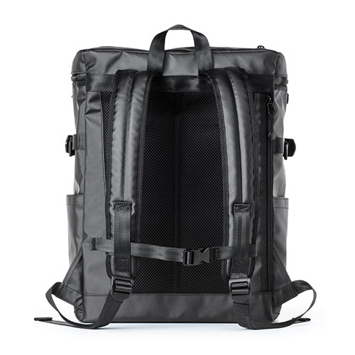 リュック（FILA・大容量24L・黒・メンズ・レディース・スクエア型・バックパック・通学・通勤）