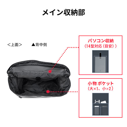 リュック（FILA・大容量24L・黒・メンズ・レディース・スクエア型・バックパック・通学・通勤）