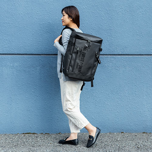 バックパック（スクエア型・リュック・メンズ・ビジネス・A4・旅行・ファーストダウン・22L・撥水・通勤・通学）