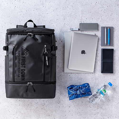 バックパック(リュック・2層式・大容量・通勤・通学・撥水・ファーストダウンバックパック・33L）