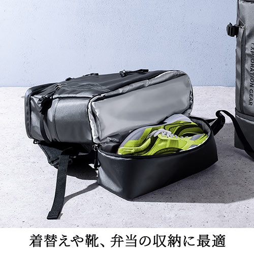 バックパック(リュック・2層式・大容量・通勤・通学・撥水・ファーストダウンバックパック・33L）