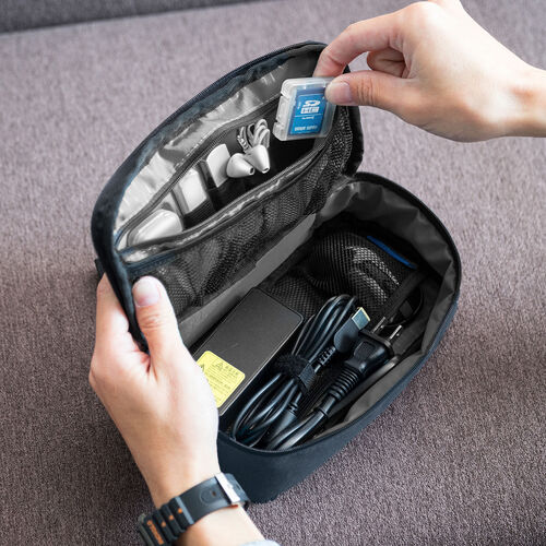 ガジェットポーチ（トラベルポーチ・旅行・出張・収納・整理・小物入れ