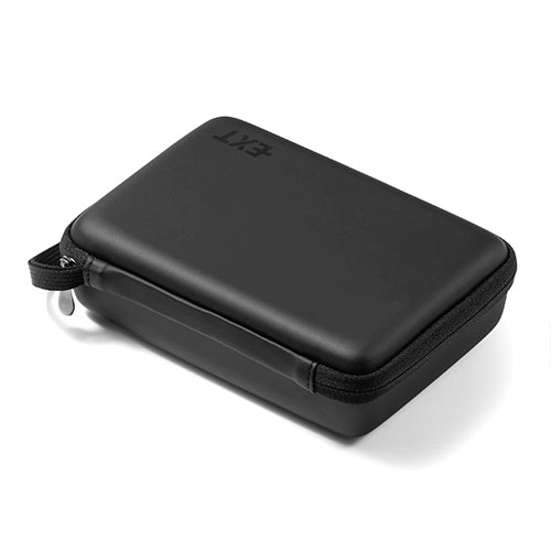 ポーチ（トラベルポーチ・ガジェットポーチ・小物入れ・おしゃれ・大容量・人気・おすすめ・男性・仕切り・収納・便利・持ち運び・黒・セミハード）BAGIN014BK