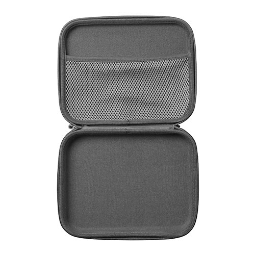 ポーチ（トラベルポーチ・ガジェットポーチ・小物入れ・おしゃれ・大容量・人気・おすすめ・男性・仕切り・収納・便利・持ち運び・黒・セミハード）AGIN015BK