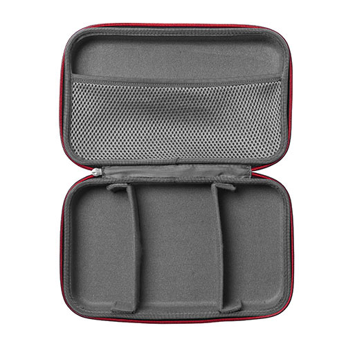 ポーチ（トラベルポーチ・ガジェットポーチ・小物入れ・おしゃれ・大容量・人気・おすすめ・男性・仕切り・収納・便利・持ち運び・黒・セミハード）BAGIN016BK