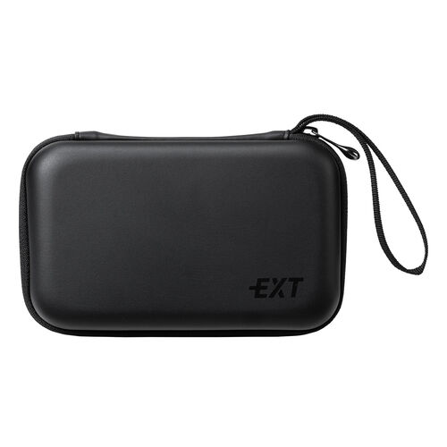 ポーチ（トラベルポーチ・ガジェットポーチ・小物入れ・おしゃれ・大容量・人気・おすすめ・男性・仕切り・収納・便利・持ち運び・セミハード・フルオープンファスナー・ストラップ・黒）BAGIN027BK