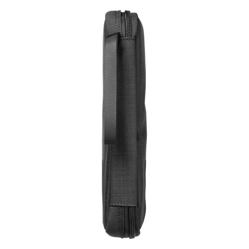 ポーチ（トラベルポーチ・ガジェットポーチ・小物入れ・おしゃれ・大容量・人気・おすすめ・男性・仕切り・収納・便利・持ち運び・フルオープン・薄型・ゴムバンド固定・黒）BAGIN036BK