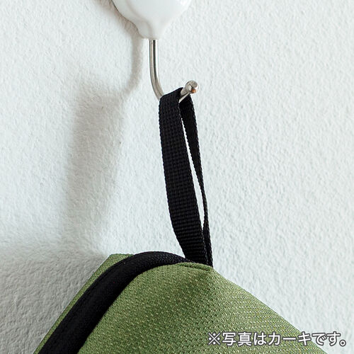 ガジェットポーチ（トラベルポーチ・旅行・出張・収納ポーチ・撥水生地・ダブルファスナー・自立・ネイビー）