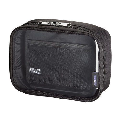 ガジェットポーチ（小物入れ・クリア・四角・縦長・旅行・海外旅行・出張・収納・トラベルポーチ・整理）