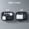 ガジェットポーチ（小物入れ・クリア・四角・縦長・旅行・海外旅行・出張・収納・トラベルポーチ・整理）
