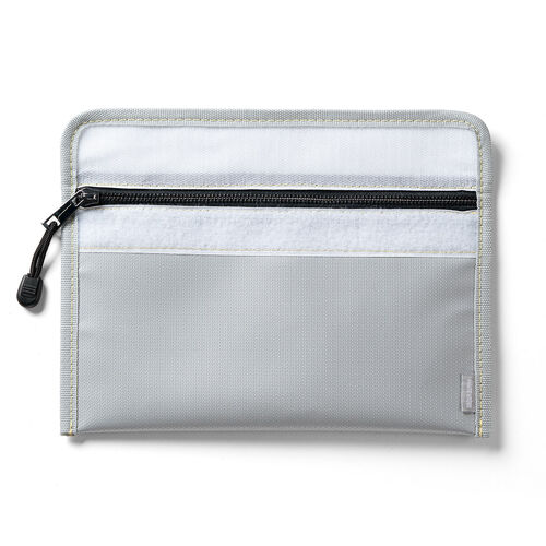 モバイルバッテリーケース（難燃性ケース・燃えにくい・防災グッズ・ガジェットポーチ・Mサイズ）