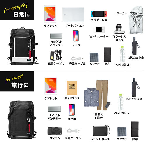 バックパック（リュック・メンズ・通学・通勤・旅行・ビジネス・A4収納・ロンズデール・23リットル・ホワイト）