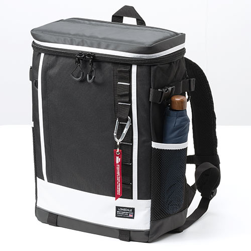 リュック（通勤・通学・ビジネス・アウトドア・A4収納・スクエア・26L・ロンズデール・ホワイト）