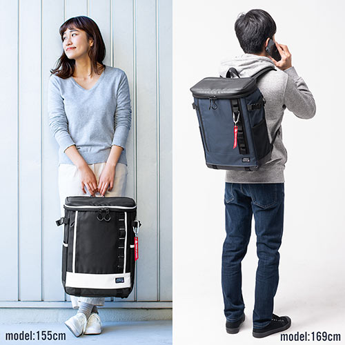 リュック（通勤・通学・ビジネス・アウトドア・A4収納・スクエア・26L・ロンズデール・ホワイト）