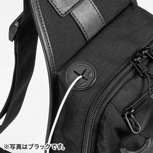 ボディバッグ（ワンショルダーバッグ・斜めがけバッグ・ワンショルダー・5ポケット・ロンズデール・ネイビー）